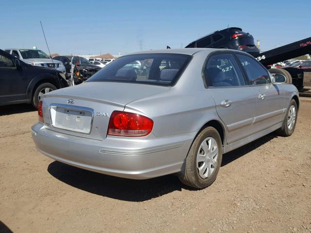 KMHWF25S95A176556 - 2005 HYUNDAI SONATA GL SILVER photo 4