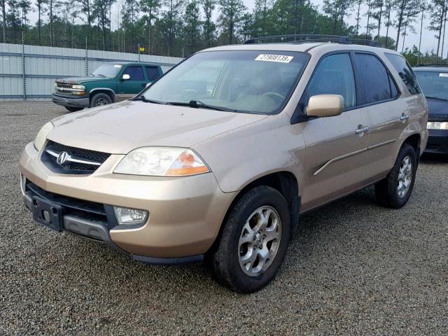 2HNYD18652H524033 - 2002 ACURA MDX TOURIN GOLD photo 2