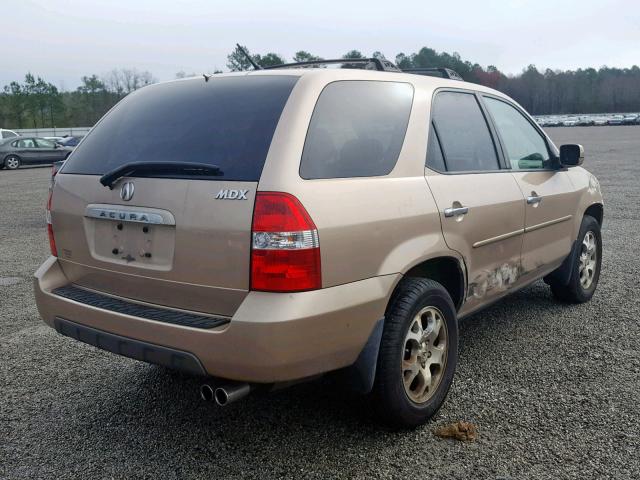 2HNYD18652H524033 - 2002 ACURA MDX TOURIN GOLD photo 4