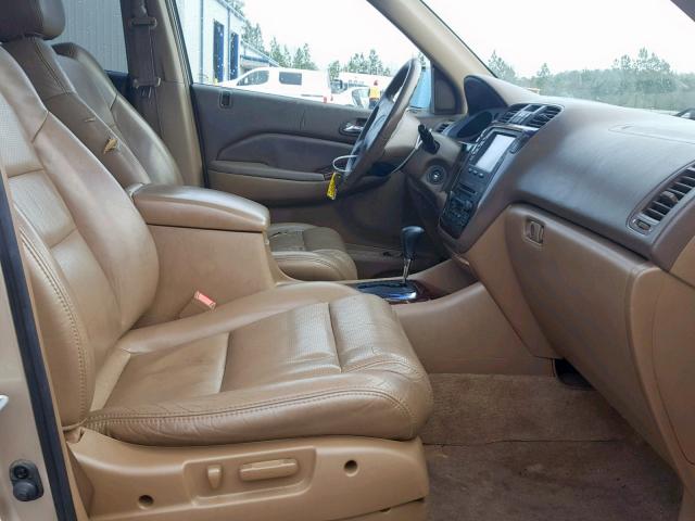 2HNYD18652H524033 - 2002 ACURA MDX TOURIN GOLD photo 5