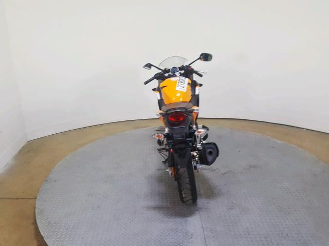 MLHMC410XD5301833 - 2013 HONDA CBR250 R ORANGE photo 9