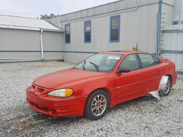 1G2NW52E64C123952 - 2004 PONTIAC GRAND AM G RED photo 2