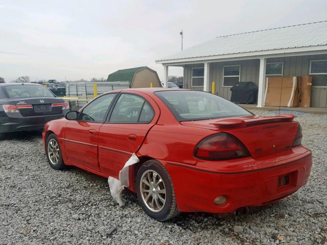 1G2NW52E64C123952 - 2004 PONTIAC GRAND AM G RED photo 3