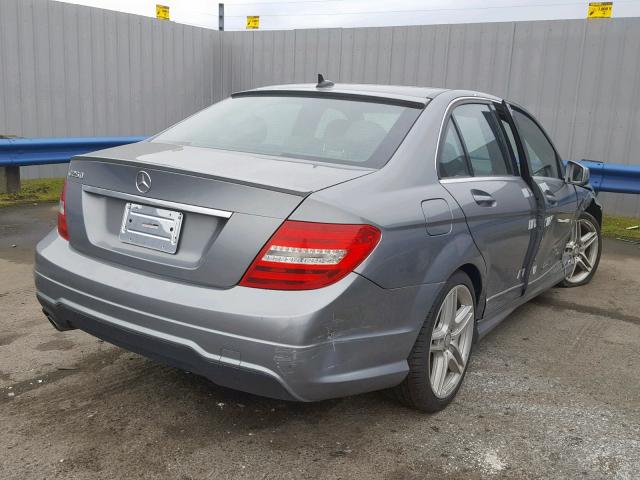 WDDGF4HB5CR221089 - 2012 MERCEDES-BENZ C 250 GRAY photo 4