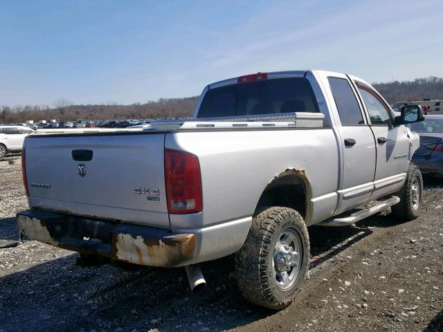 1D7KS28C26J130853 - 2006 DODGE RAM 2500 S SILVER photo 4