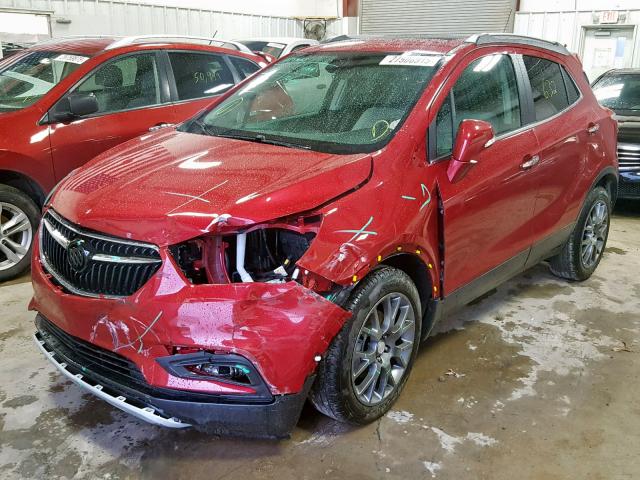 KL4CJ1SM4KB709791 - 2019 BUICK ENCORE SPO RED photo 2