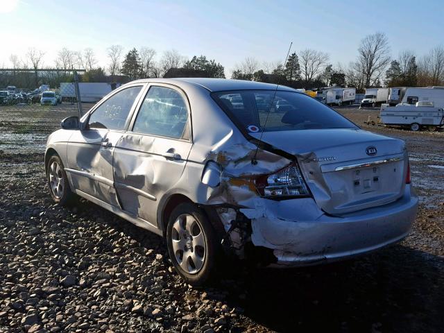 KNAFE122675381329 - 2007 KIA SPECTRA EX SILVER photo 3