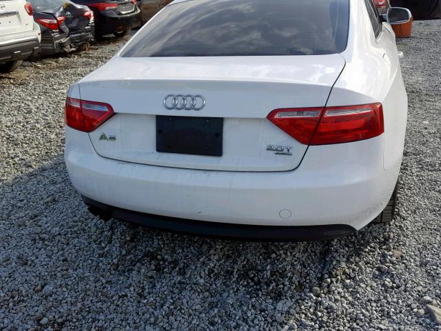 WAUCFAFR3AA066333 - 2010 AUDI A5 PREMIUM WHITE photo 9