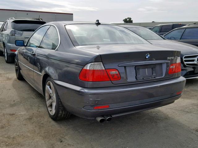 WBABV13445JT23691 - 2005 BMW 325 CI SUL GRAY photo 3