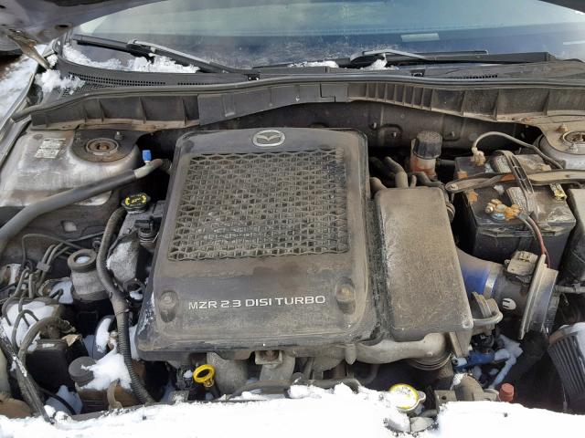 JM1GG12L671110028 - 2007 MAZDA SPEED 6 SILVER photo 7