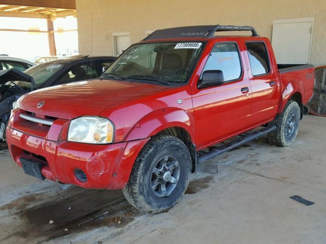 1N6ED27Y04C416391 - 2004 NISSAN FRONTIER C RED photo 2