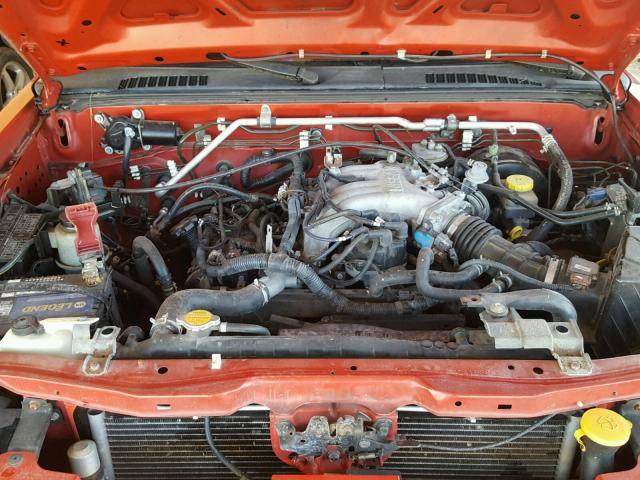 1N6ED27Y04C416391 - 2004 NISSAN FRONTIER C RED photo 7