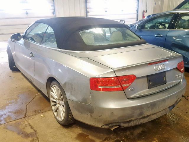 WAULFAFH5AN021264 - 2010 AUDI A5 PREMIUM GRAY photo 3