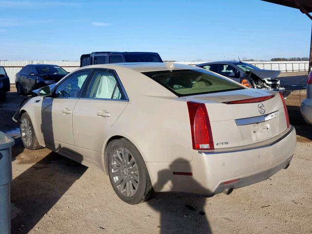 1G6DJ5EY8B0165813 - 2011 CADILLAC CTS PERFOR BEIGE photo 3