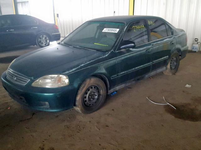 2HGEJ6617XH588122 - 1999 HONDA CIVIC BASE Yaşıl foto 2