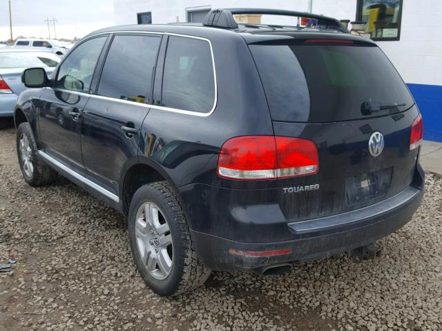 WVGEM77L04D082096 - 2004 VOLKSWAGEN TOUAREG 4. BLACK photo 3