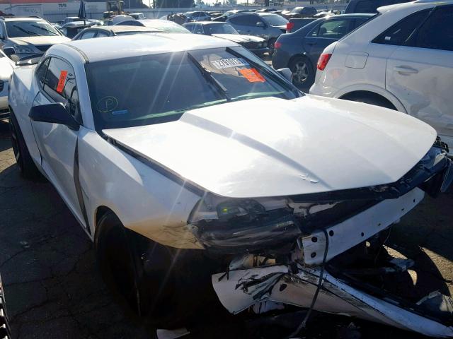 2G1FA1E34E9206489 - 2014 CHEVROLET CAMARO LS WHITE photo 1