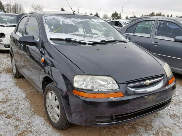 KL1TJ52664B154917 - 2004 CHEVROLET AVEO LS BLACK photo 1