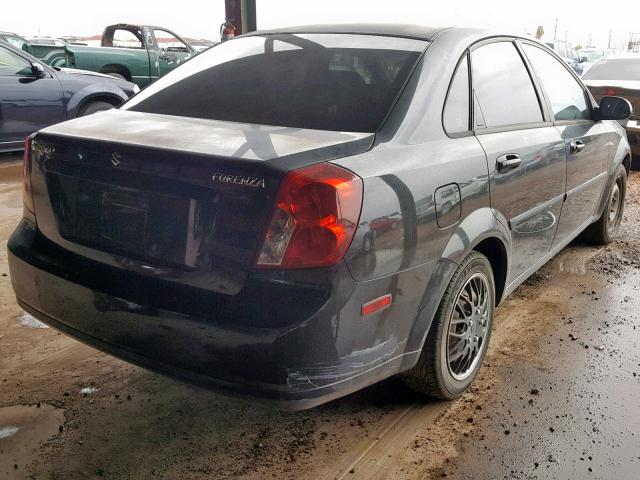 KL5JD56Z96K477797 - 2006 SUZUKI FORENZA CHARCOAL photo 4