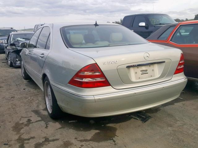 WDBNG75J4YA057253 - 2000 MERCEDES-BENZ S 500 SILVER photo 3