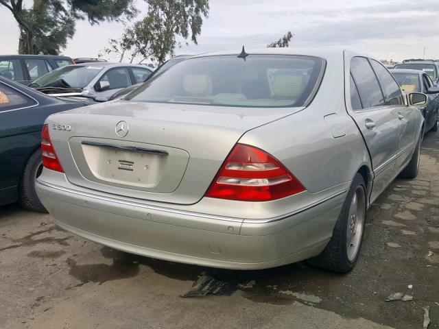 WDBNG75J4YA057253 - 2000 MERCEDES-BENZ S 500 SILVER photo 4