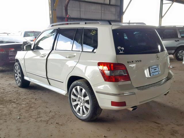 WDCGG8HB7AF483946 - 2010 MERCEDES-BENZ GLK 350 4M WHITE photo 3