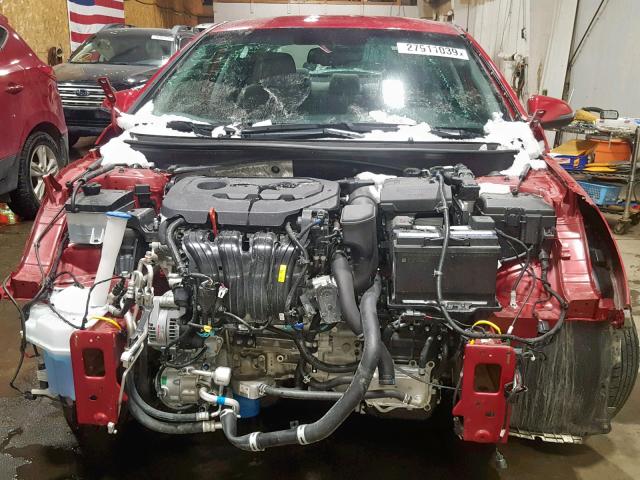 5NPE34AF2JH660584 - 2018 HYUNDAI SONATA SPO RED photo 7