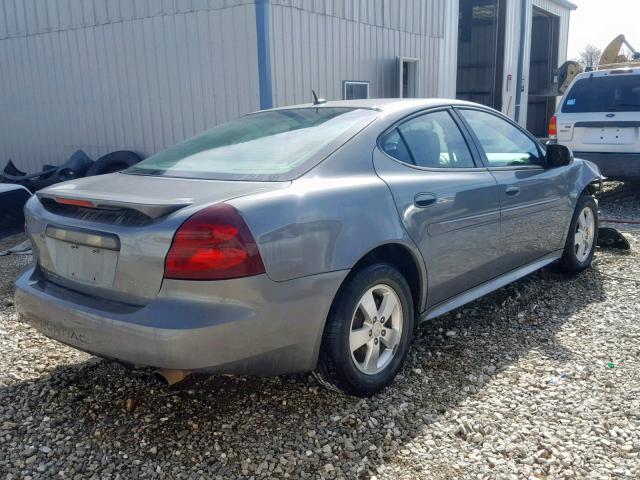 2G2WP582871182638 - 2007 PONTIAC GRAND PRIX GRAY photo 4