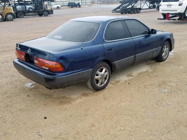 JT8GK13T0R0030065 - 1994 LEXUS ES 300 BLUE photo 4