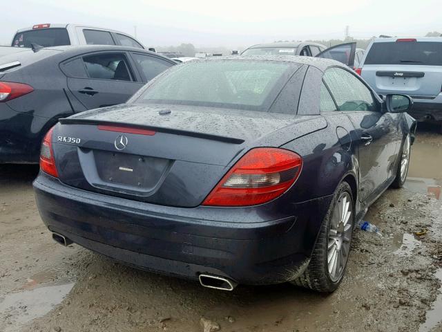 WDBWK5JA1BF241430 - 2011 MERCEDES-BENZ SLK 350 BLUE photo 4