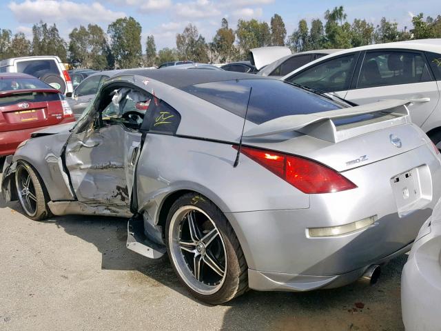 JN1AZ34E14T062709 - 2004 NISSAN 350Z COUPE SILVER photo 3