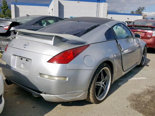 JN1AZ34E14T062709 - 2004 NISSAN 350Z COUPE SILVER photo 4