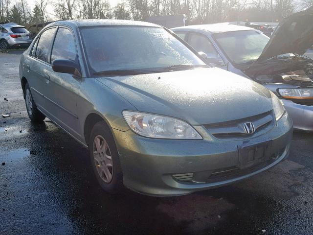 2HGES163X4H554172 - 2004 HONDA CIVIC DX V GREEN photo 1