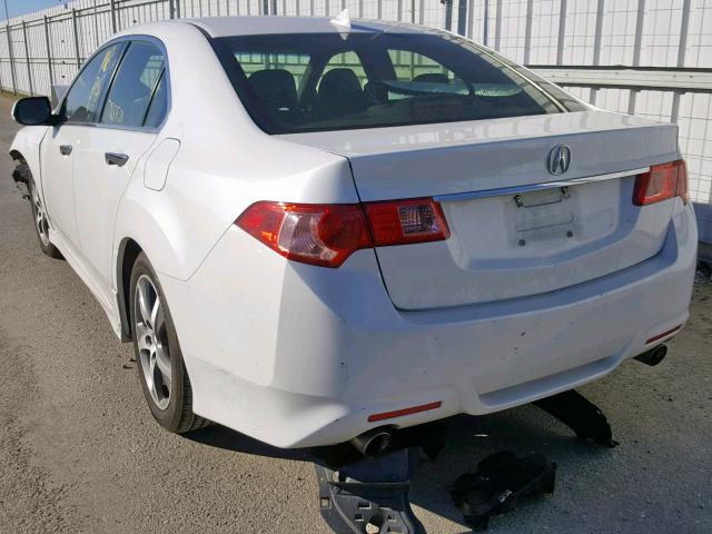 JH4CU2F89CC027502 - 2012 ACURA TSX SE WHITE photo 3