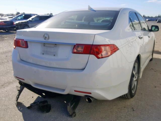 JH4CU2F89CC027502 - 2012 ACURA TSX SE WHITE photo 4