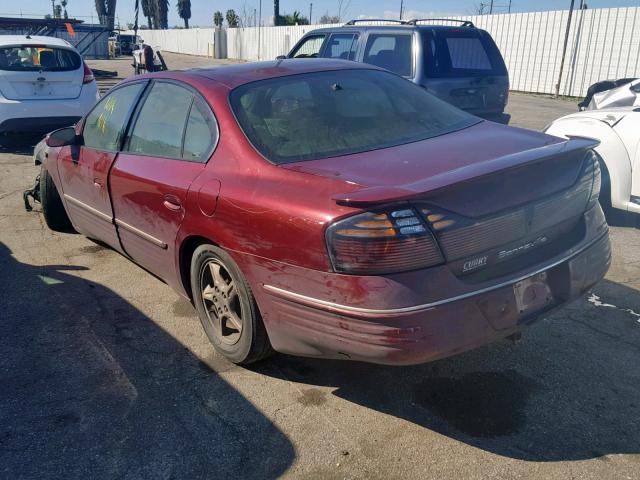 1G2HX54K7Y4198561 - 2000 PONTIAC BONNEVILLE RED photo 3