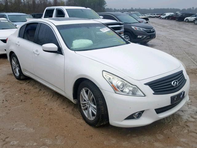 JN1DV6AP7CM810890 - 2012 INFINITI G25 BASE WHITE photo 1