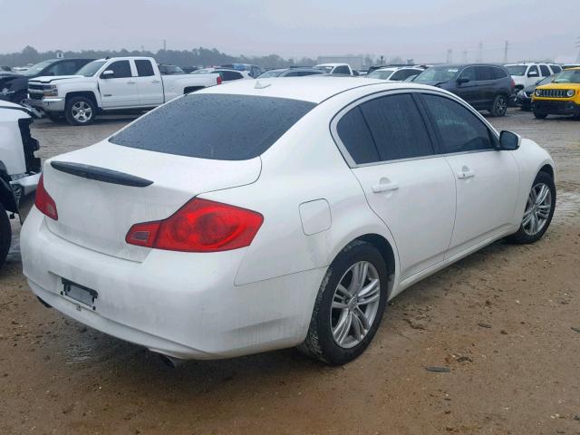 JN1DV6AP7CM810890 - 2012 INFINITI G25 BASE WHITE photo 4