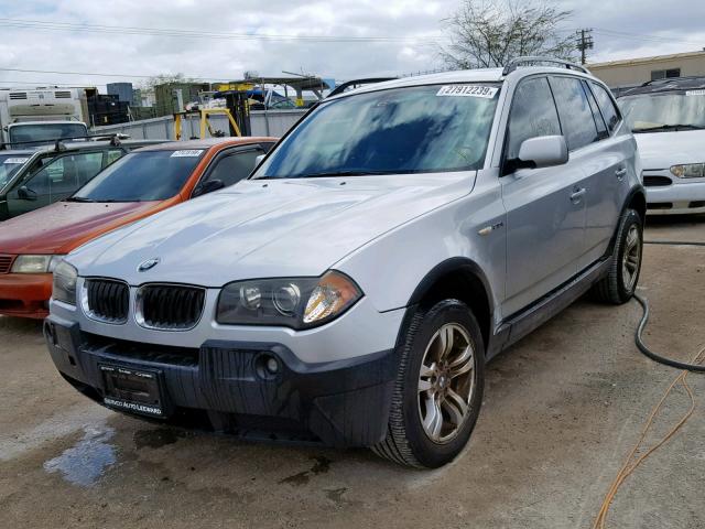 WBXPA93445WD03839 - 2005 BMW X3 3.0I GRAY photo 2