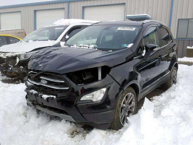 MAJ3P1VE4JC198154 - 2018 FORD ECOSPORT T BLACK photo 2