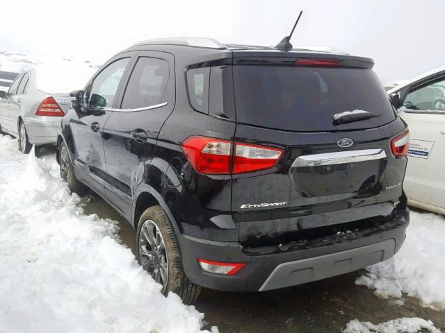 MAJ3P1VE4JC198154 - 2018 FORD ECOSPORT T BLACK photo 3