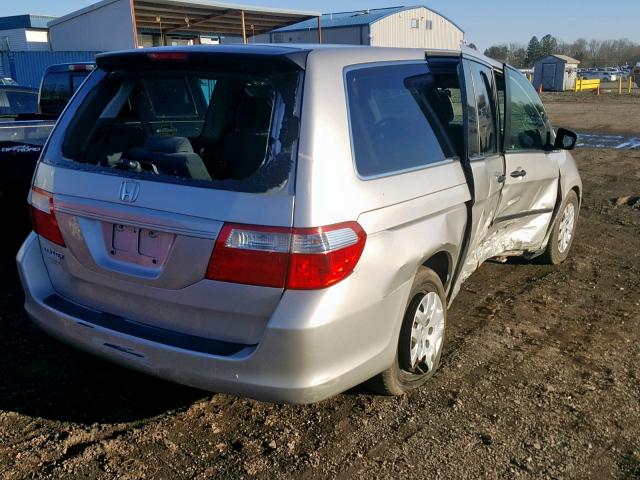 5FNRL38217B033249 - 2007 HONDA ODYSSEY LX GOLD photo 4