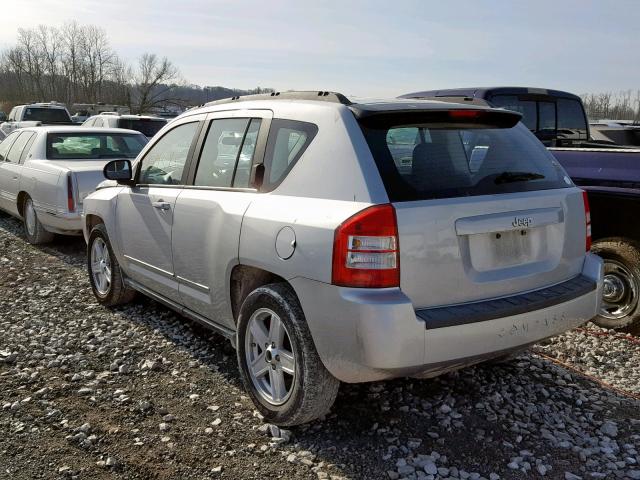 1J4NT4FB1AD560479 - 2010 JEEP COMPASS SP SILVER photo 3