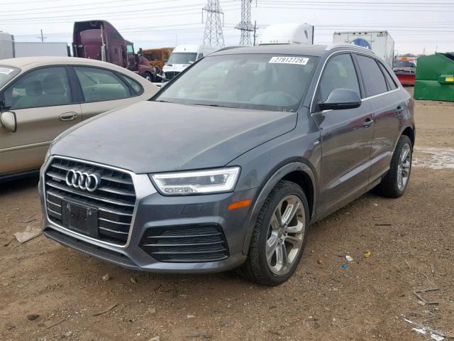 WA1JCCFSXJR012718 - 2018 AUDI Q3 PREMIUM GRAY photo 2