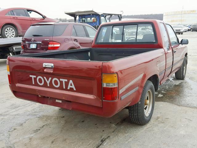 JT4RN93PXL5013349 - 1990 TOYOTA PICKUP 1/2 RED photo 4