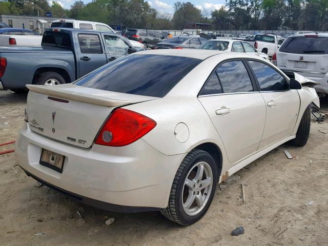 1G2ZK57K294240683 - 2009 PONTIAC G6 GT WHITE photo 4