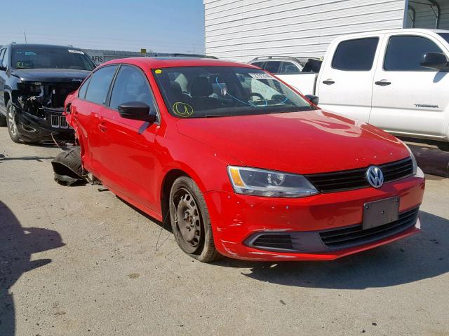 3VW2K7AJ9CM339583 - 2012 VOLKSWAGEN JETTA BASE RED photo 1