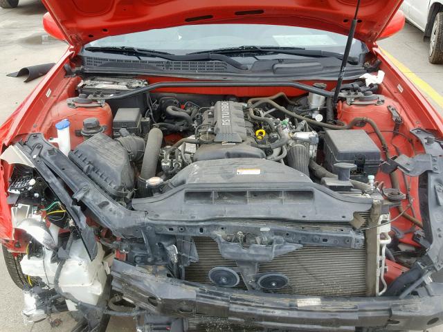 KMHHT6KD8AU037560 - 2010 HYUNDAI GENESIS CO RED photo 7