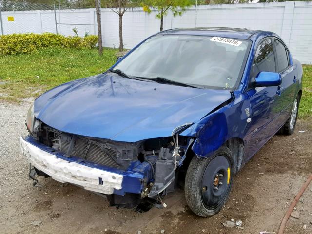 JM1BK323971633158 - 2007 MAZDA 3 S BLUE photo 2