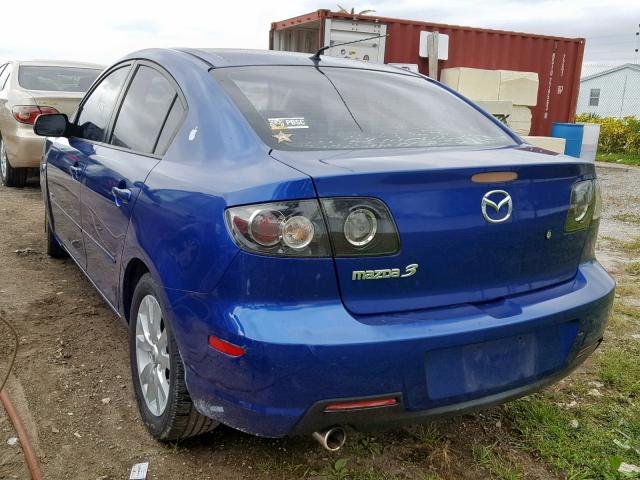 JM1BK323971633158 - 2007 MAZDA 3 S BLUE photo 3